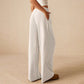 💜 LAST DAY PROMOTION - 50%OFF 💜 Women’s Casual Soft Wide-Leg Pants With Drawstring