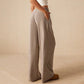 💜 LAST DAY PROMOTION - 50%OFF 💜 Women’s Casual Soft Wide-Leg Pants With Drawstring
