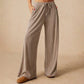 💜 LAST DAY PROMOTION - 50%OFF 💜 Women’s Casual Soft Wide-Leg Pants With Drawstring