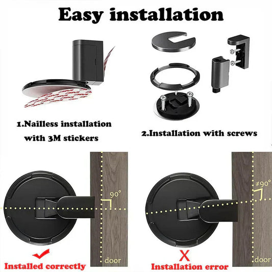 🔥 LAST DAY PROMOTION - 50%OFF 🔥Mechanical Floor Door Stopper with Free 3M Adhesive Sticker