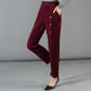 Women's High Waisted Corduroy Warm Pants