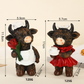 2PCS Adorable Highland Cow Couple Figurines