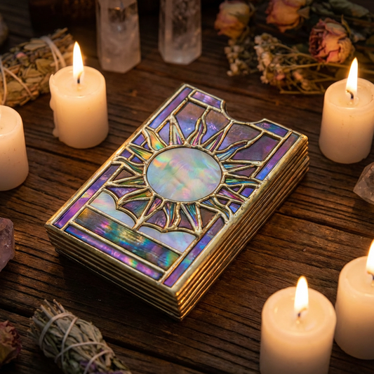 Mystical Iridescent Tarot Deck Holder