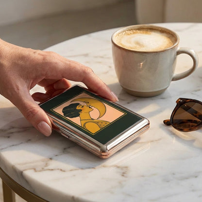 Artistic Metal Card & Cash Holder