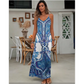 ⏳🔥2026 Hot Sale🎁Women’s Retro Print V-Neck Sleeveless Maxi Dress